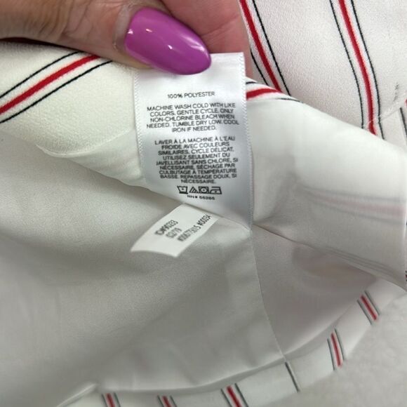 Express Pin Stripe Blazer Vest L - Picture 4 of 5